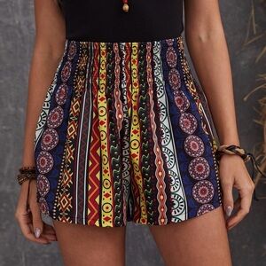 3/$30 SHEIN BOHO SHORTS W / SHIRRED WAIST Size XLarge
